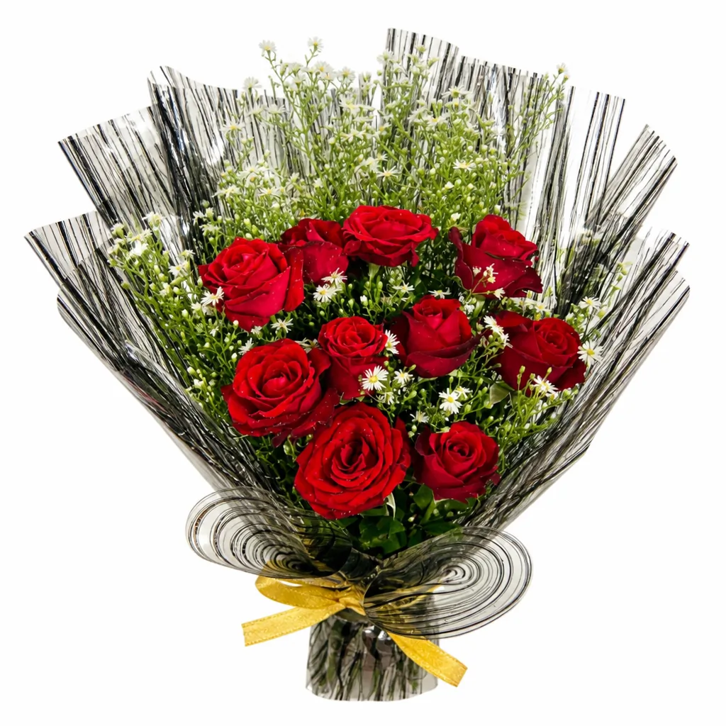 Classic Red Roses Mesh