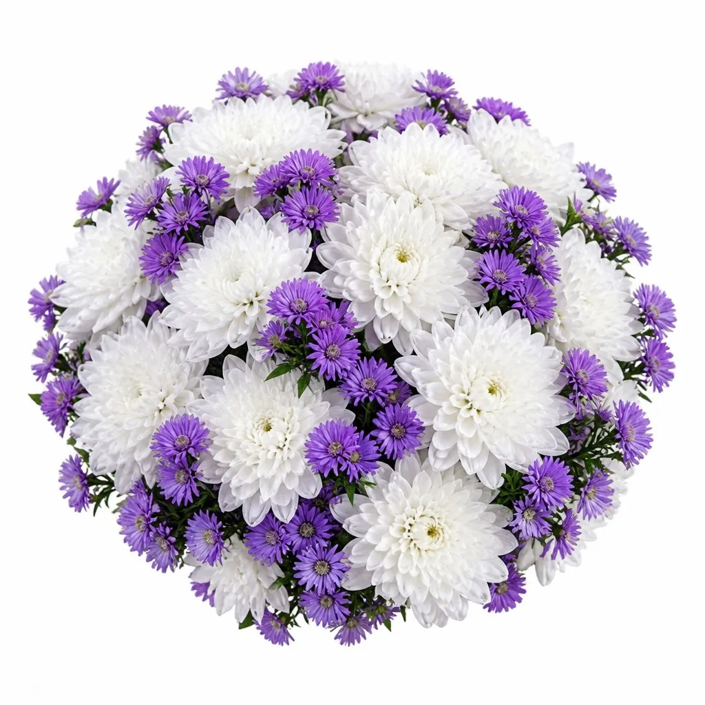White & Purple Dome Bridal